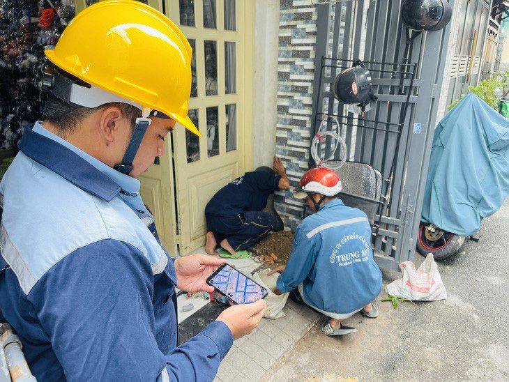 Cấp nước Trung An ứng dụng GIS nâng cao chất lượng phục vụ- Ảnh 1.