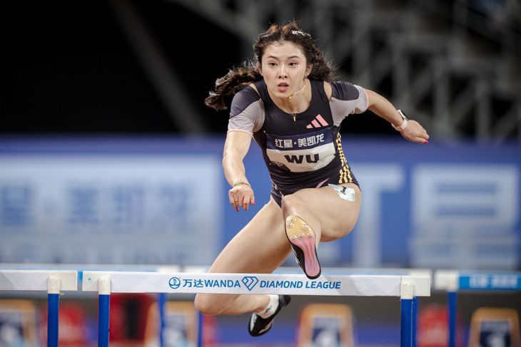 Ngô Diễm Ni thi đấu không tốt ở Diamond League, trong khi trang điểm lại rất kỹ - Ảnh: GETTY IMAGES