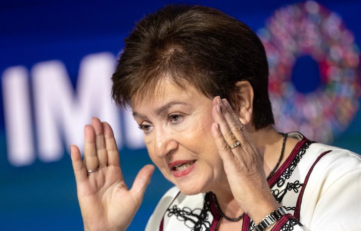 Nhà lãnh đạo IMF Kristalina Georgieva cảnh báo về xung đột Israel - Hamas - Ảnh: AFP