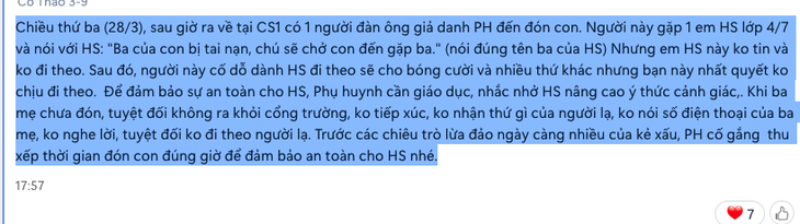 Đà Nẵng xuất hiện người lạ dụ dỗ học sinh lên xe tới bệnh viện - Ảnh 1.