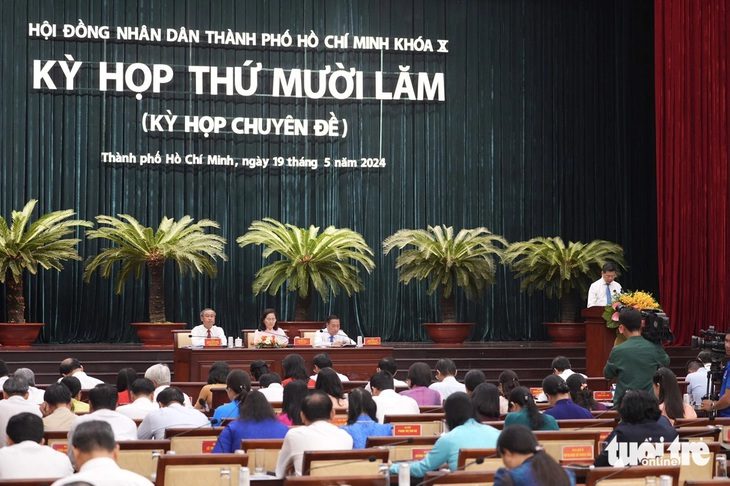 Quang cảnh kỳ họp lần thứ 15 (kỳ họp chuyên đề) của HĐND TP.HCM khóa X - Ảnh: HỮU HẠNH