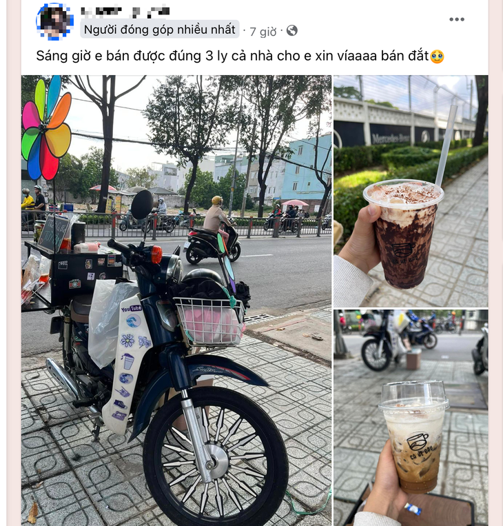 Xin vía bán đắt vì mở hàng từ sớm nhưng cả sáng chỉ bán được 3 ly cà phê - Ảnh chụp màn hình