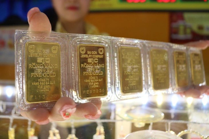 Vàng miếng SJC - Ảnh: NGỌC PHƯỢNG