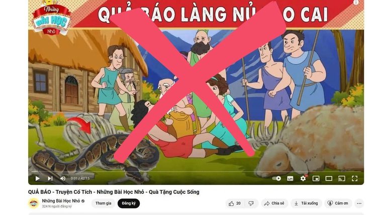Đăng video ‘Quả báo Làng Nủ Lào Cai’ câu view bất chấp, doanh nghiệp quản lý kênh YouTube bị xử phạt - Ảnh 1.