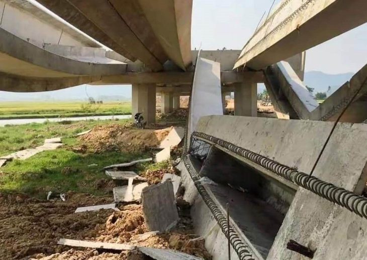 Chấn chỉnh việc thi công cao tốc Diễn Châu - Bãi Vọt sau vụ sập dầm - Ảnh 1.