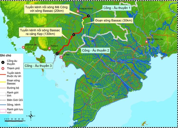 Sơ đồ dự án - Nguồn: Ủy ban sông Mekong Việt Nam