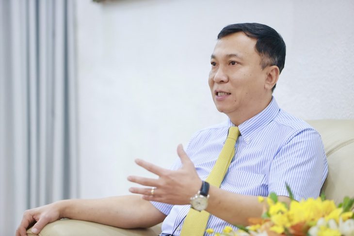 Chủ tịch VFF Trần Quốc Tuấn chia sẻ về kế hoạch tương lai của bóng đá Việt Nam - Ảnh: NGUYỄN KHÁNH