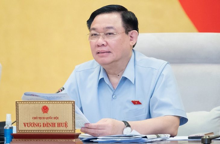 Chủ tịch Quốc hội Vương Đình Huệ - Ảnh: GIA HÂN