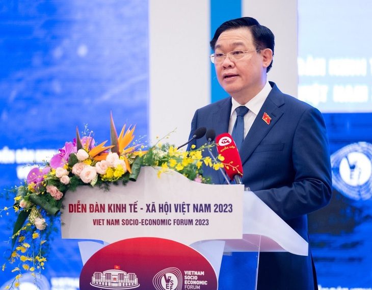 Chủ tịch Quốc hội Vương Đình Huệ - Ảnh: GIA HÂN
