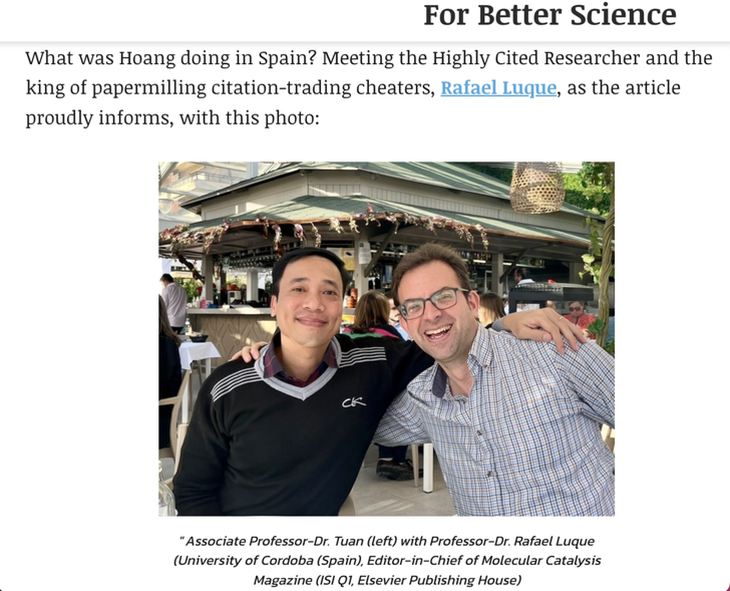 Ông Hoàng Anh Tuấn tín nhiệm không đạt chuẩn giáo sư - Ảnh 1. Trên blog “Để khoa học tốt hơn”, TS Leonid Schneider đăng cáo buộc TS Hoàng Anh Tuấn - đồng tổng biên tập Fuel (khu vực châu Á) - về “gian lận quy mô lớn” số lượt trích dẫn - Ảnh chụp màn hình